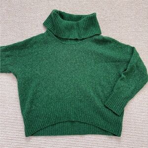 Michael Kors Cozy Green Turtleneck Sweater